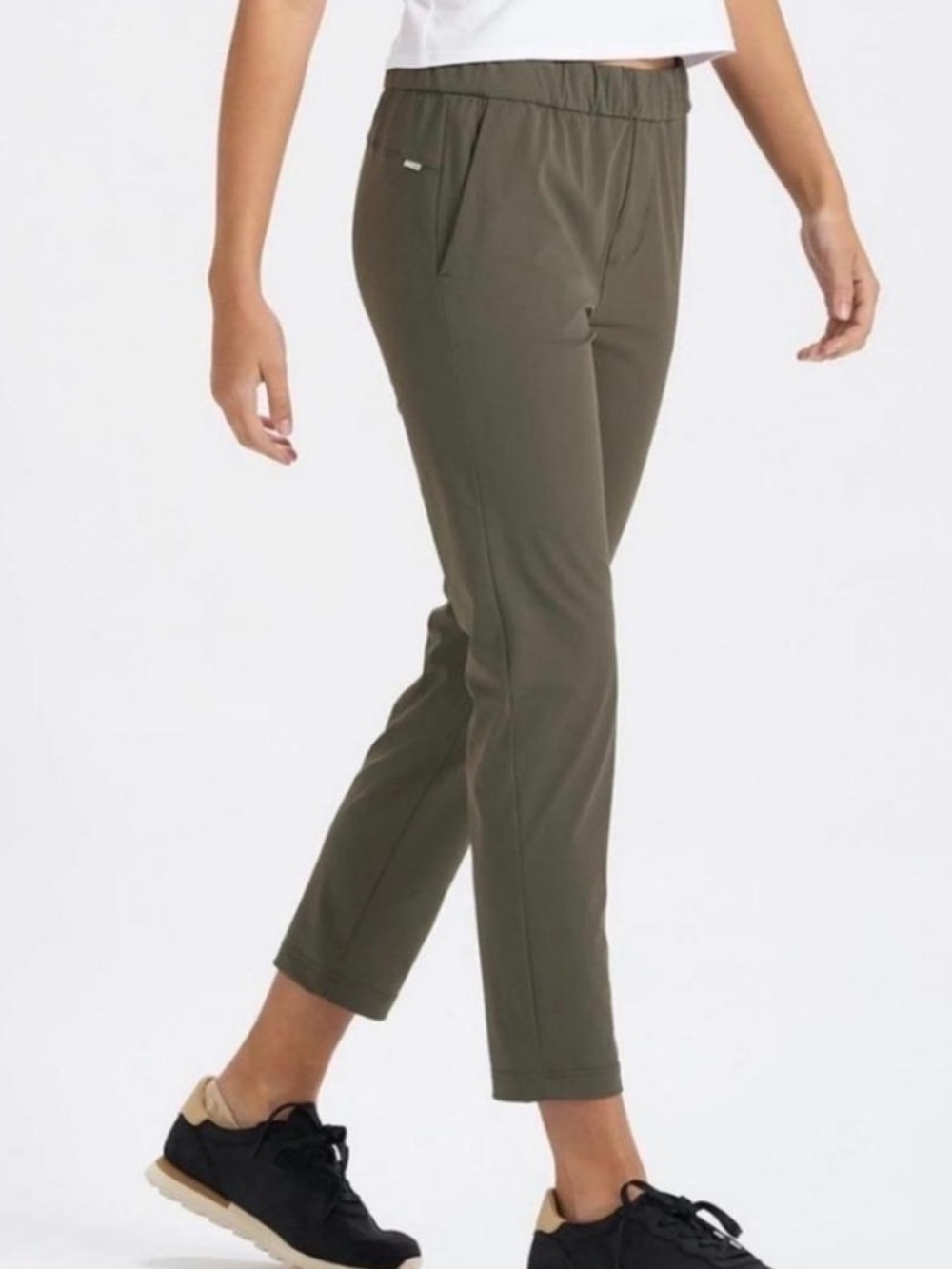 Vuori Miles Ankle Pant Olive Green Women’s M Fall Outdoor Travel